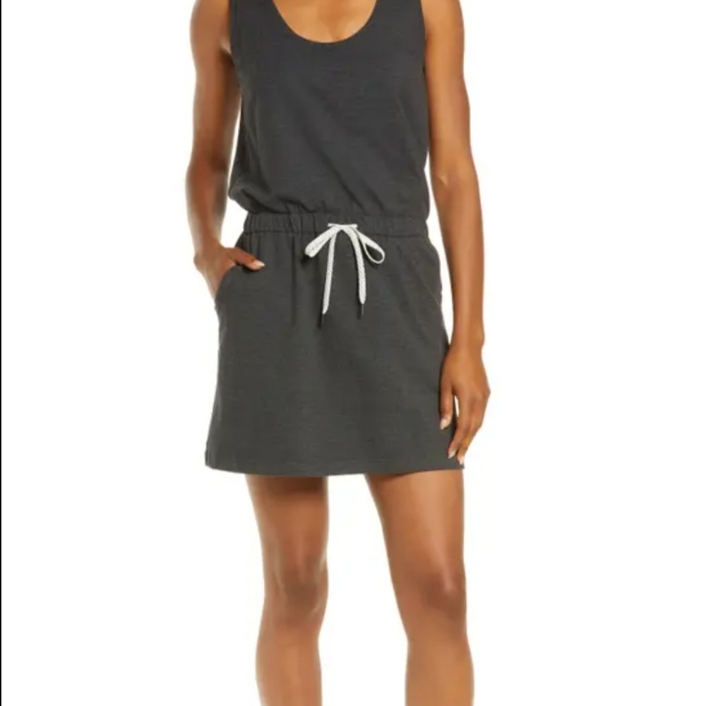 Sporty drawstring waist dress